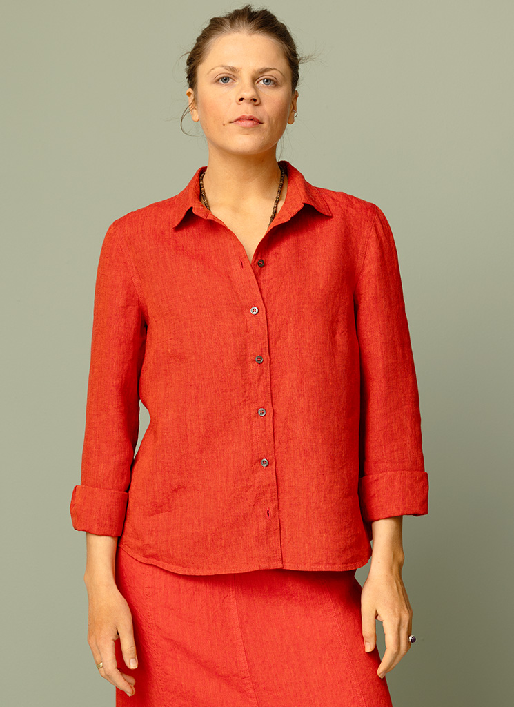 KAKAN linneskjorta tomat