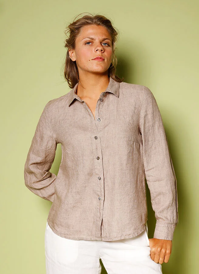 KAKAN linneskjorta Sand