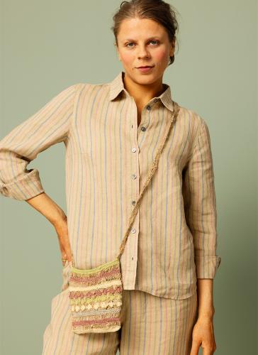 KAKAN linneskjorta sand rand