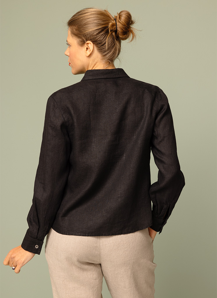 KAKAN linneskjorta svart