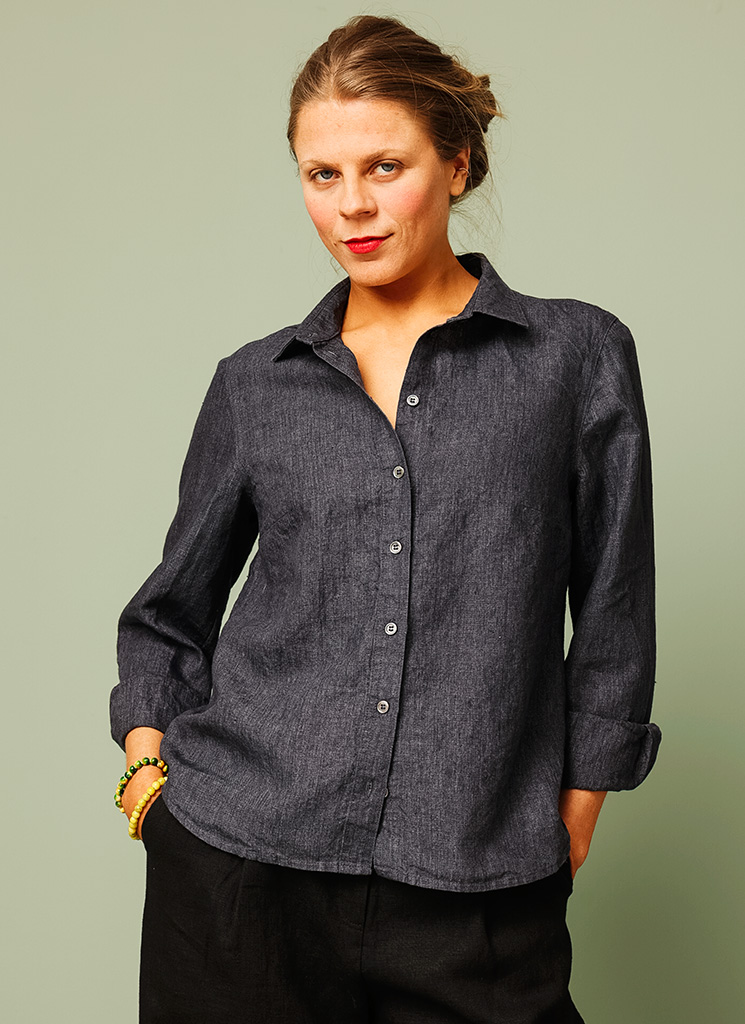 KAKAN linneskjorta thunder