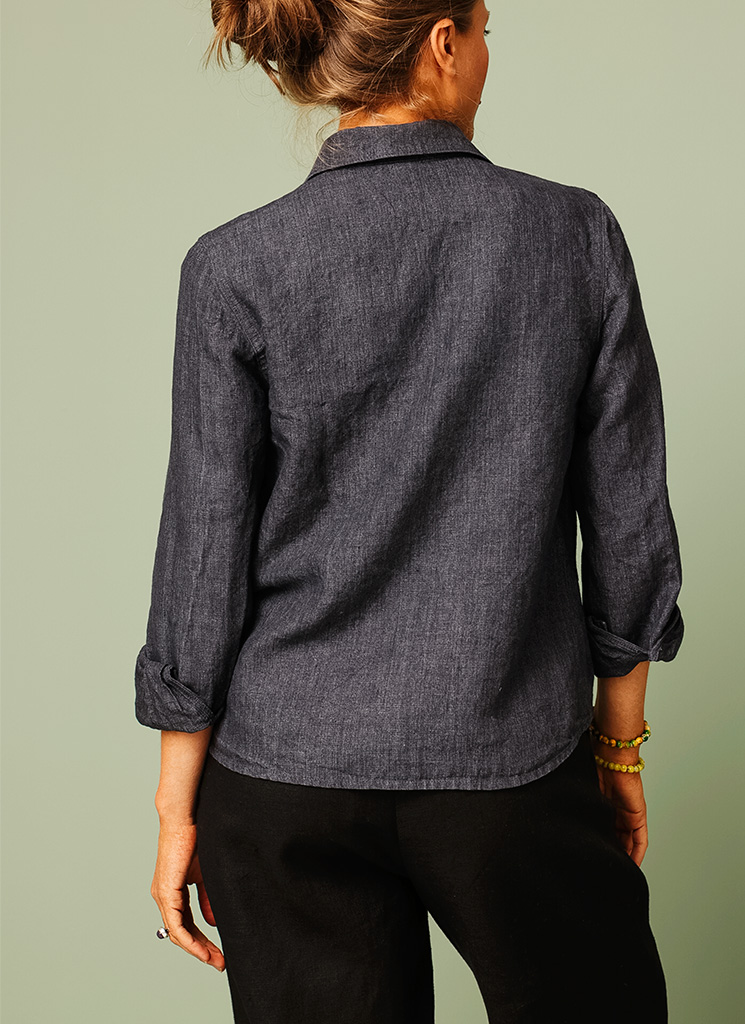 KAKAN linneskjorta thunder