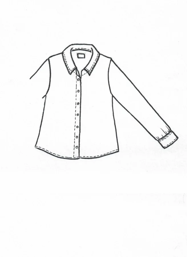 KAKAN linneskjorta Blå Rand