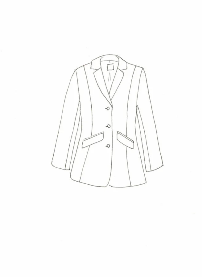 KALLA manchesterkavaj Bläckblå