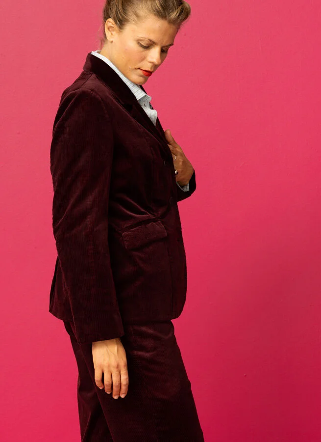 KALLA manchesterkavaj Plommon