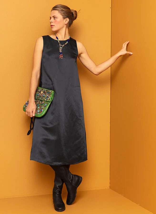 KARO klänning Dk Blue