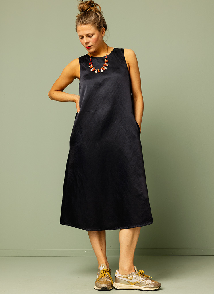 KARO klänning Dark Blue