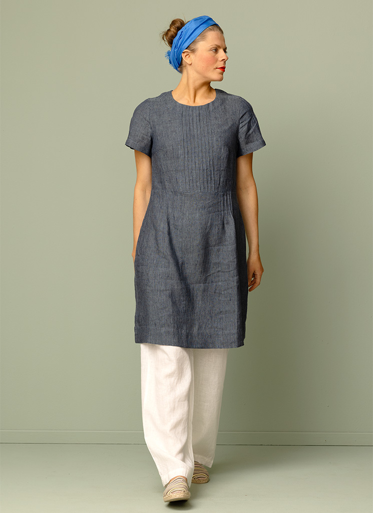 KAROLINA linneklänning Åska