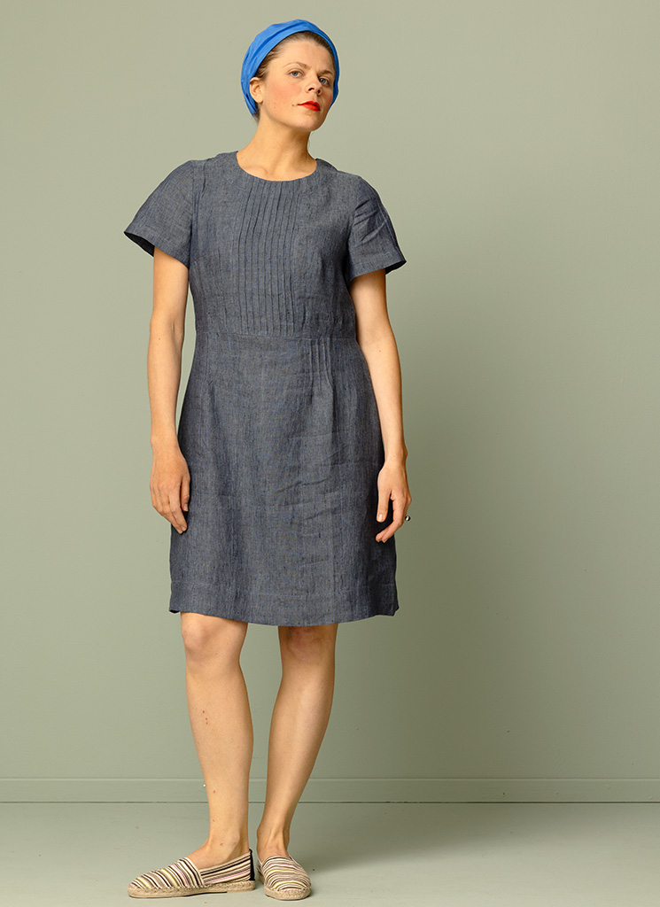 KAROLINA linneklänning Åska