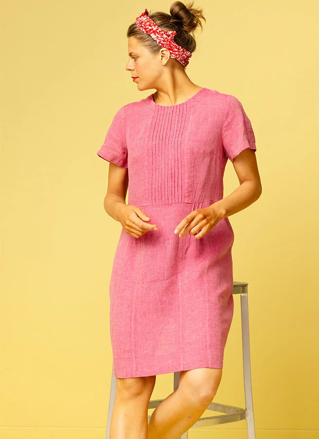 KAROLINA linneklänning Seashell