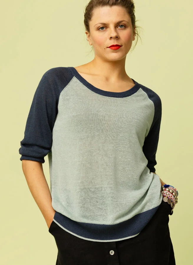 KAROLINE linnejumper Dimblå