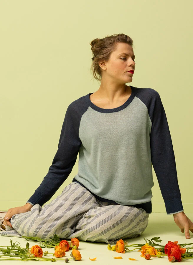 KAROLINE linnejumper Dimblå