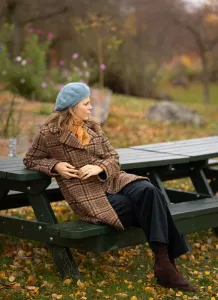 BASKER ull Jeansblå