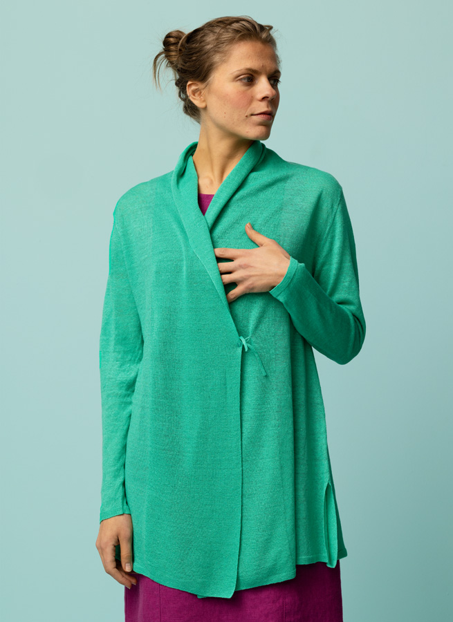 KNYTA linnekofta Mint