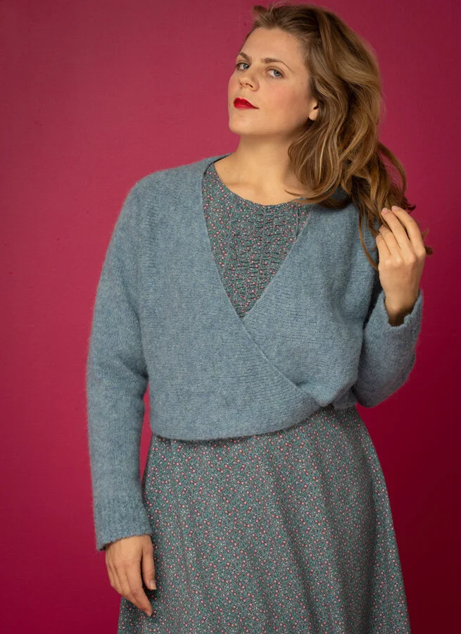 KRIA ullkofta Jeansblå