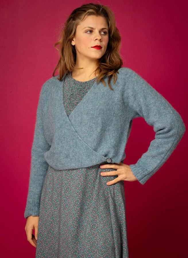 KRIA ullkofta Jeansblå