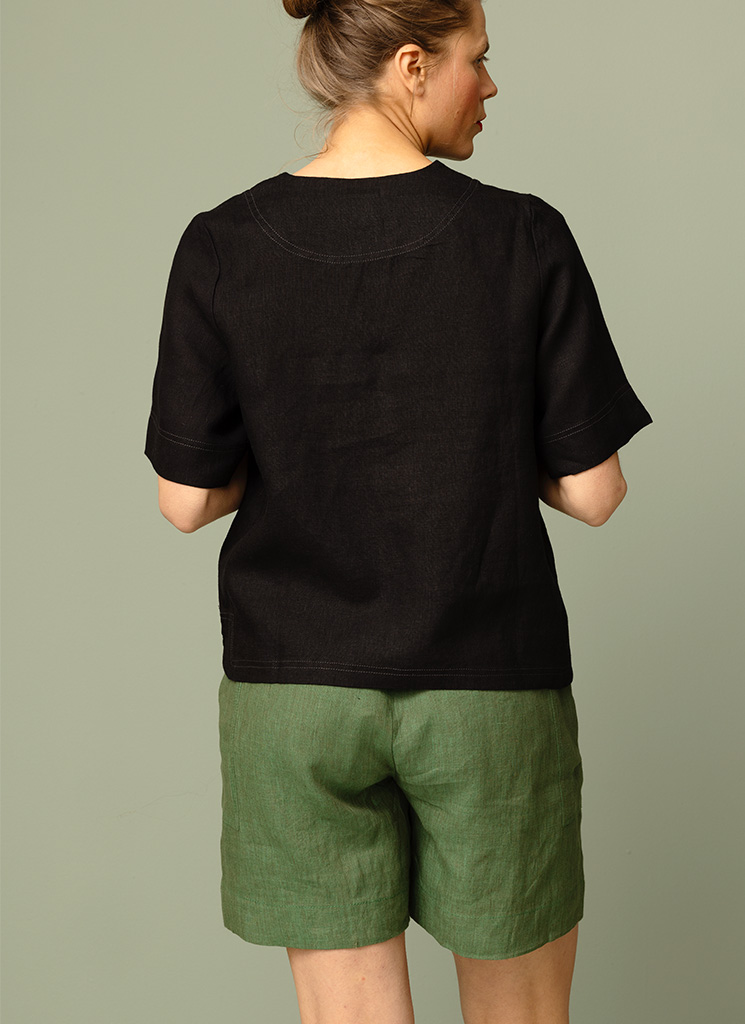 KRISTA linneblus Svart