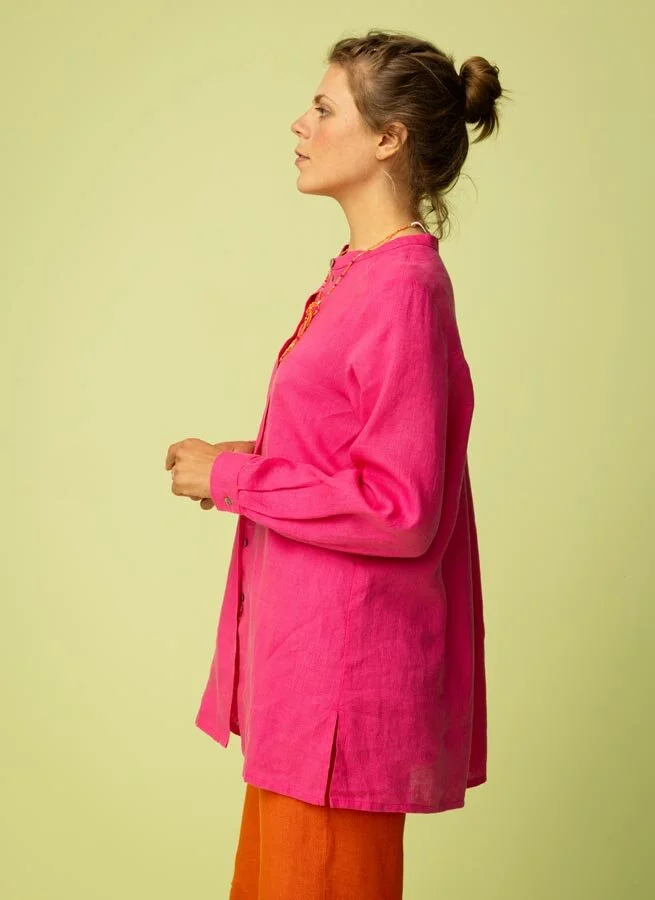 LISEN linneskjorta Cerise