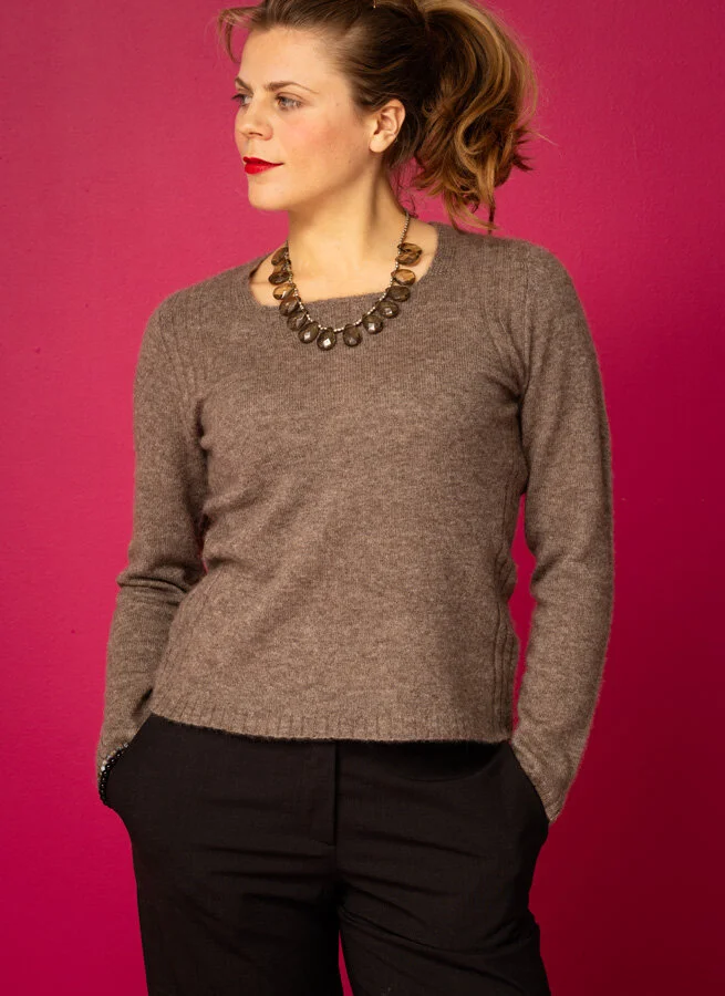 LUCILLE ulljumper Hazelnut