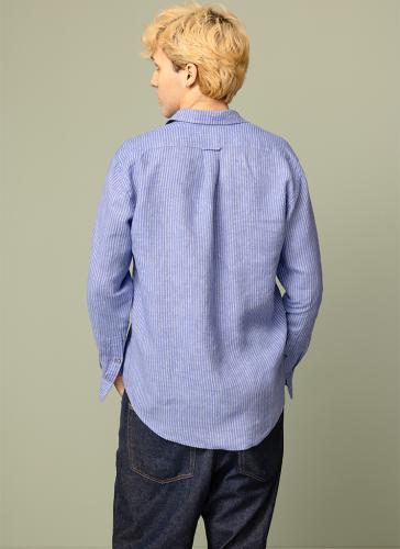 MAX herrskjorta blå rand