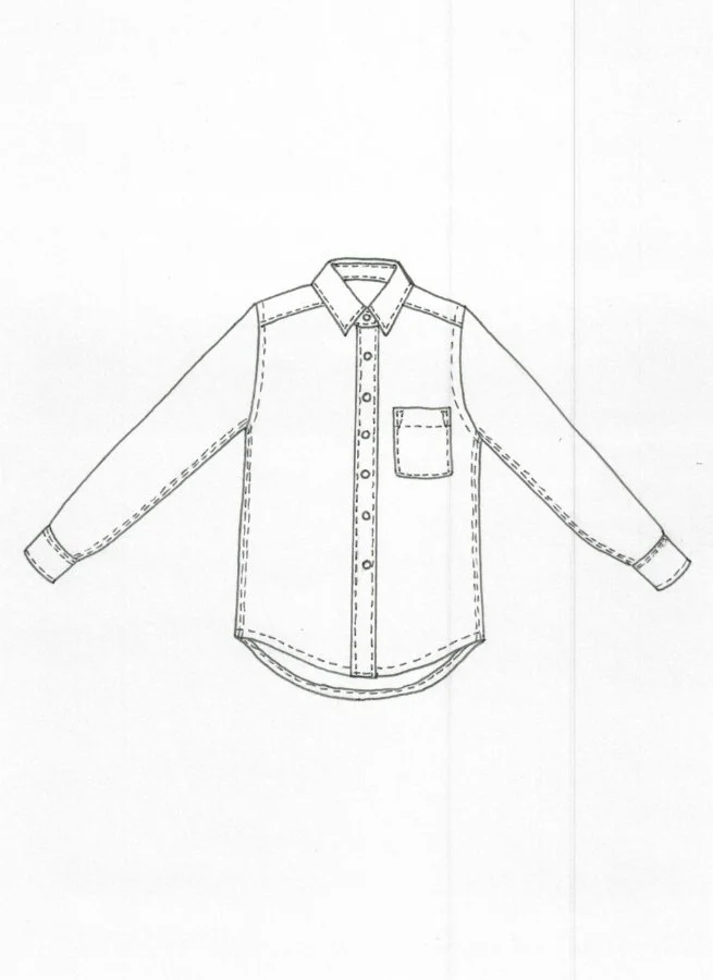 MAX herrskjorta linne Åskmelange