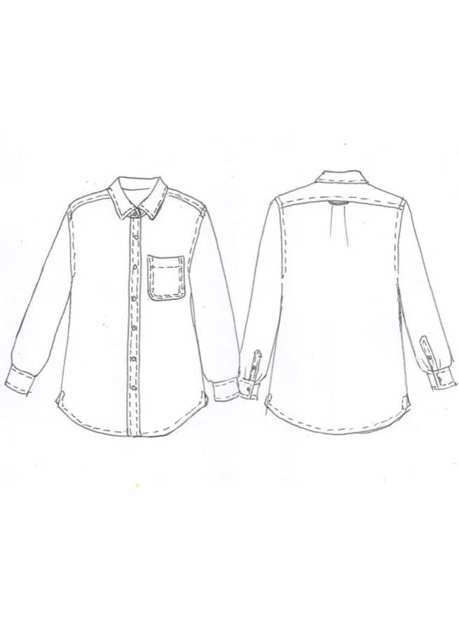 MAXA linneskjorta Olivmelange