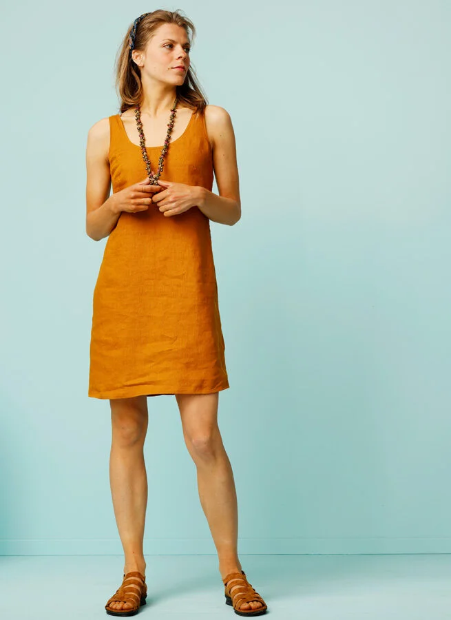 MIA linneklänning Curry