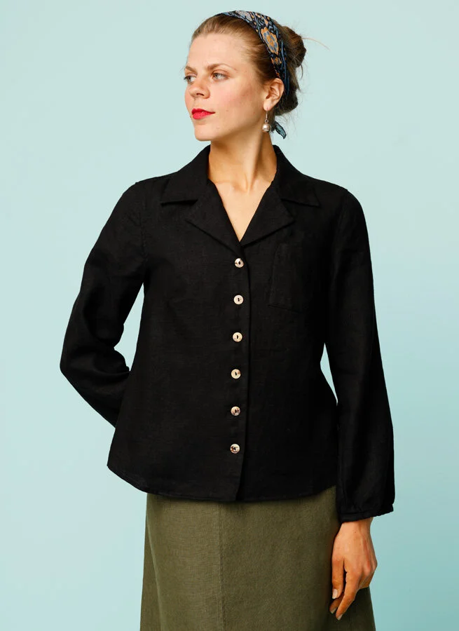 MIKO linneblus Svart