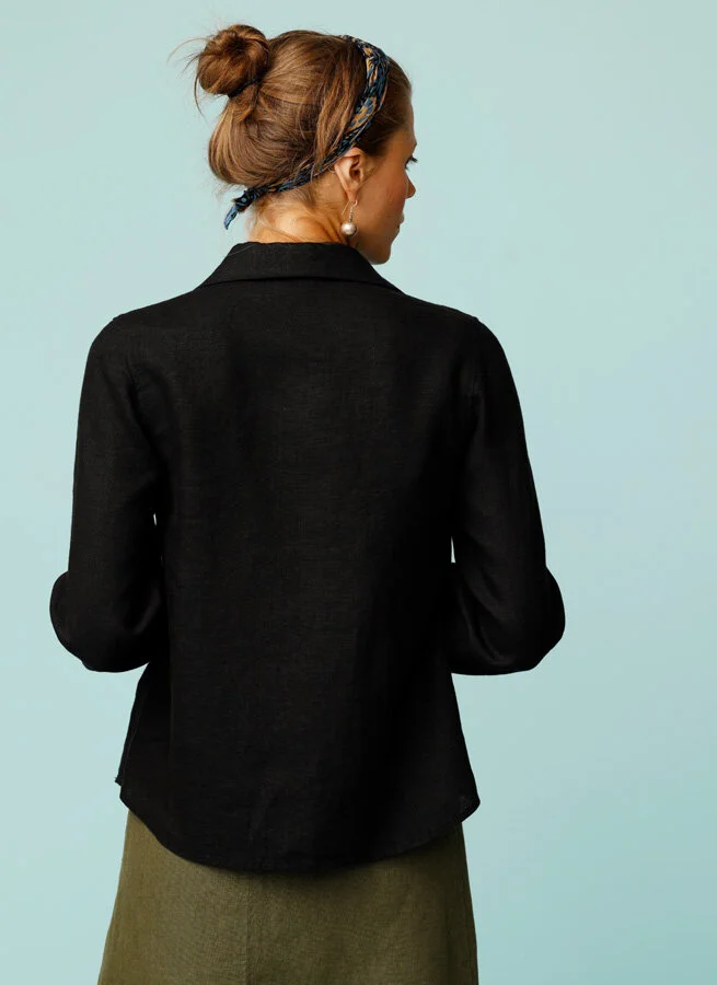 MIKO linneblus Svart