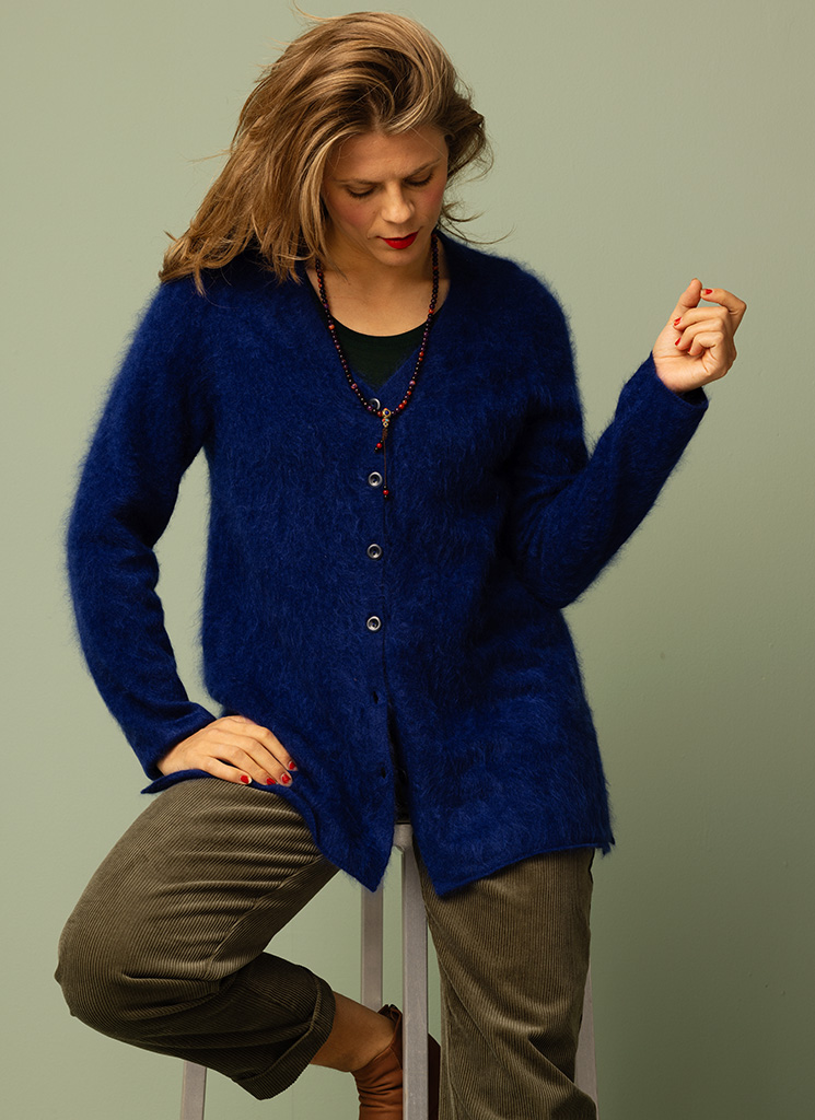 MILA cashmerekofta galaxy blue