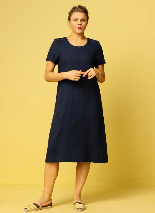 MIMMI linneklänning Marin