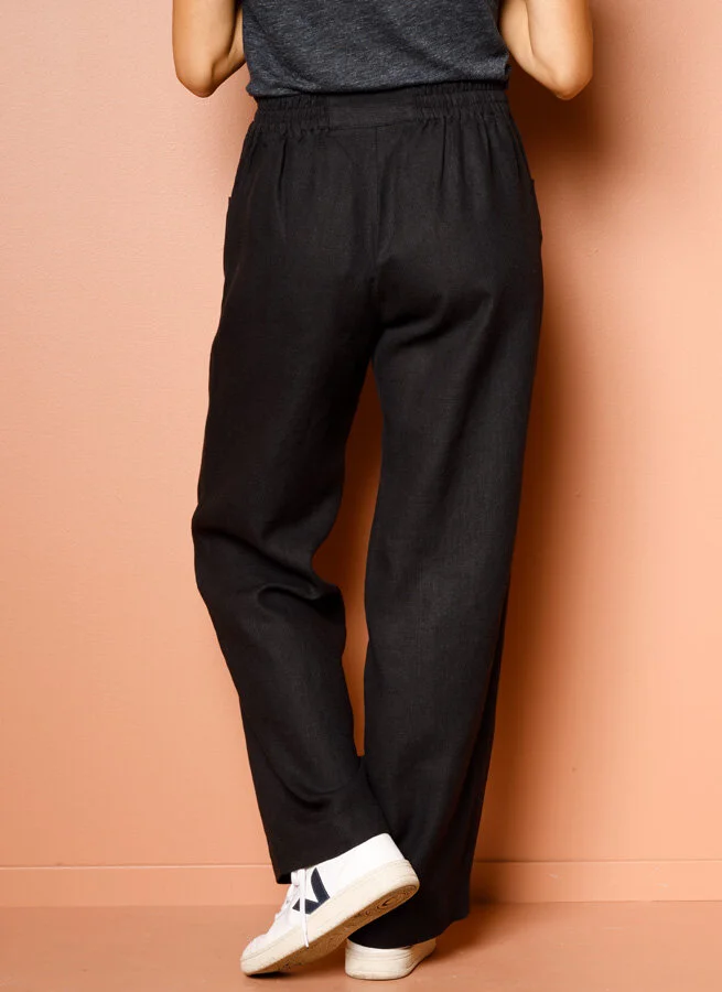 MIRA linnebyxa Svart