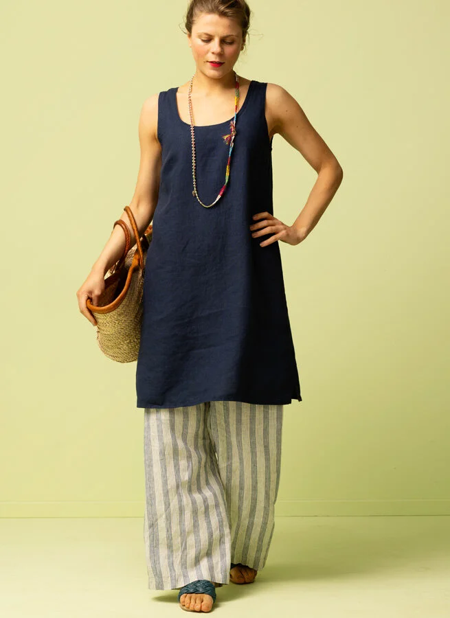 MODY linneklänning Marin