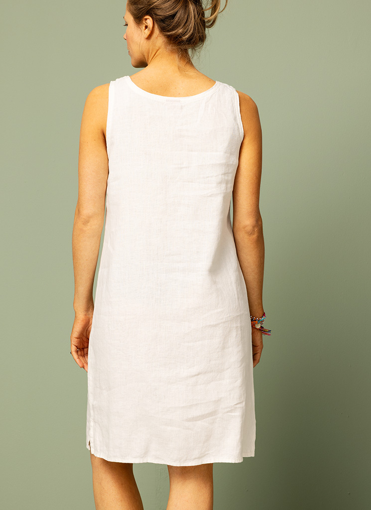 MODY linneklänning Offwhite