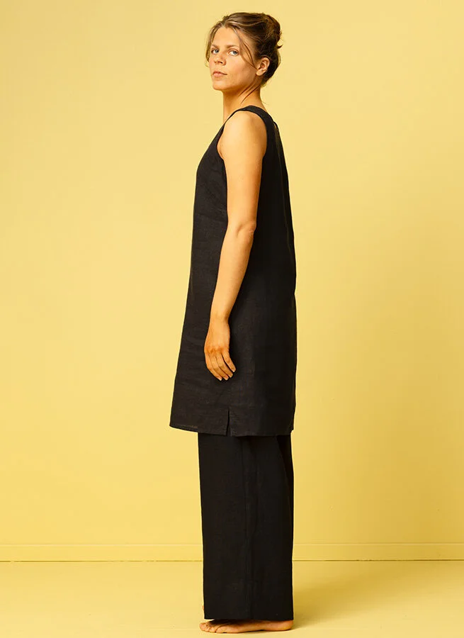 MODY linneklänning Svart