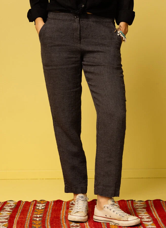 MOROT linnebyxa fiskben Svart Fiskben