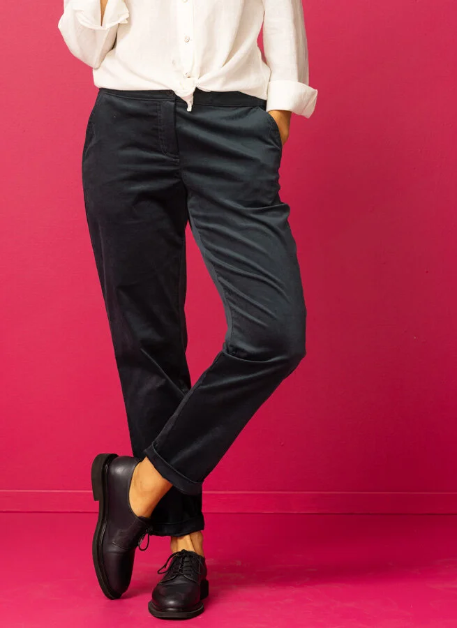 MOROT sammetsbyxa Petrol