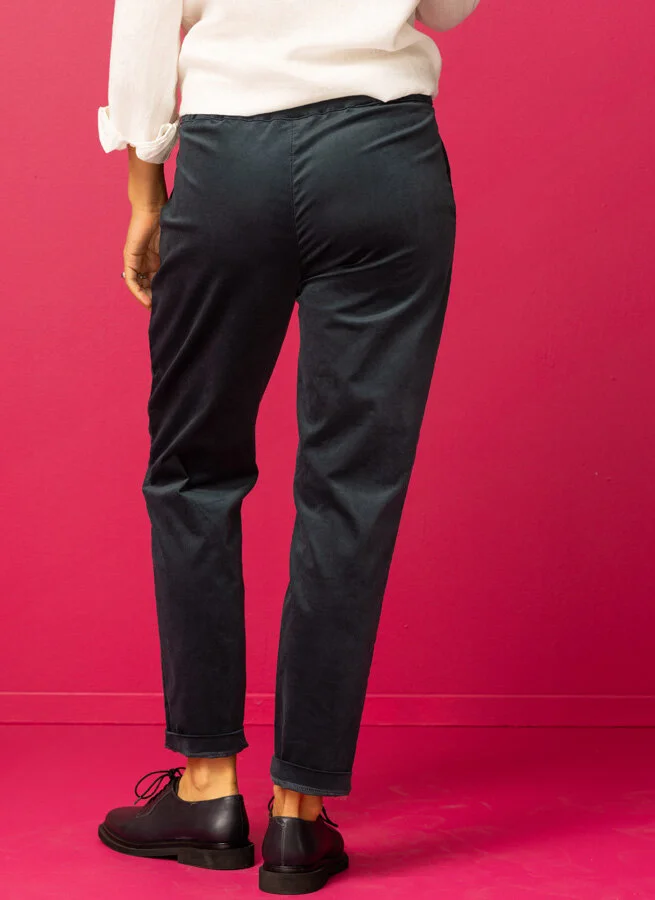 MOROT sammetsbyxa Petrol