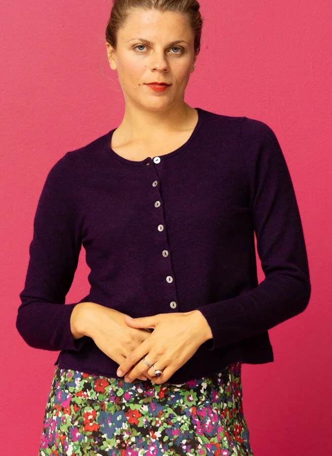 NIKOLINA Merinokofta Purpur