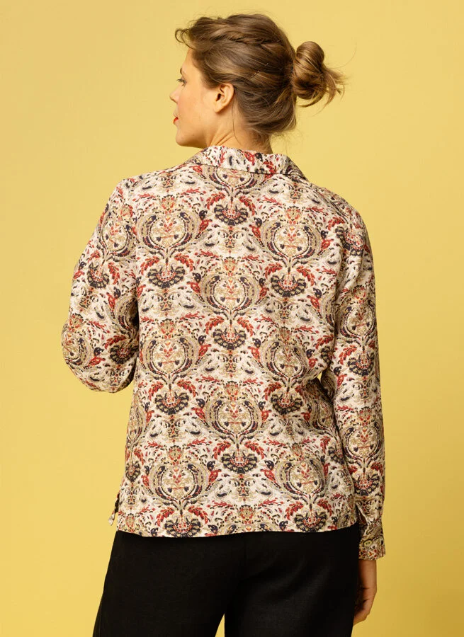 OPAL linneblus Emblem Creme