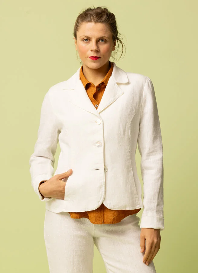 PAULINA linnekavaj Offwhite