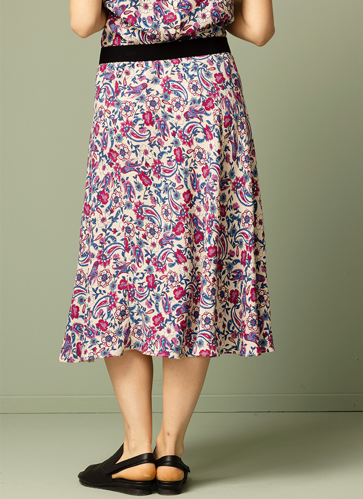 PRUNE kjol blompaisley