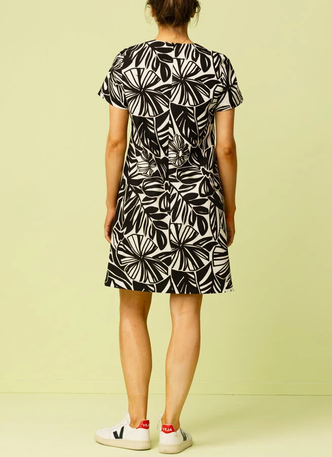 REEZE bomullsklänning Block