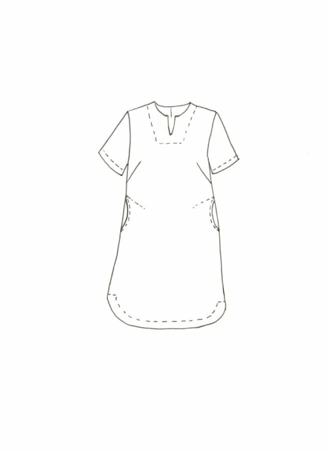 REEZE linneklänning Svart