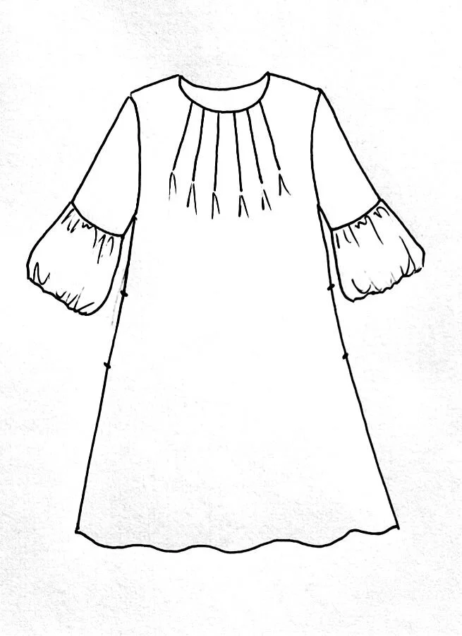 ROMA linneklänning Svart