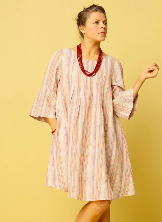 ROMA linneklänning Mix Rand