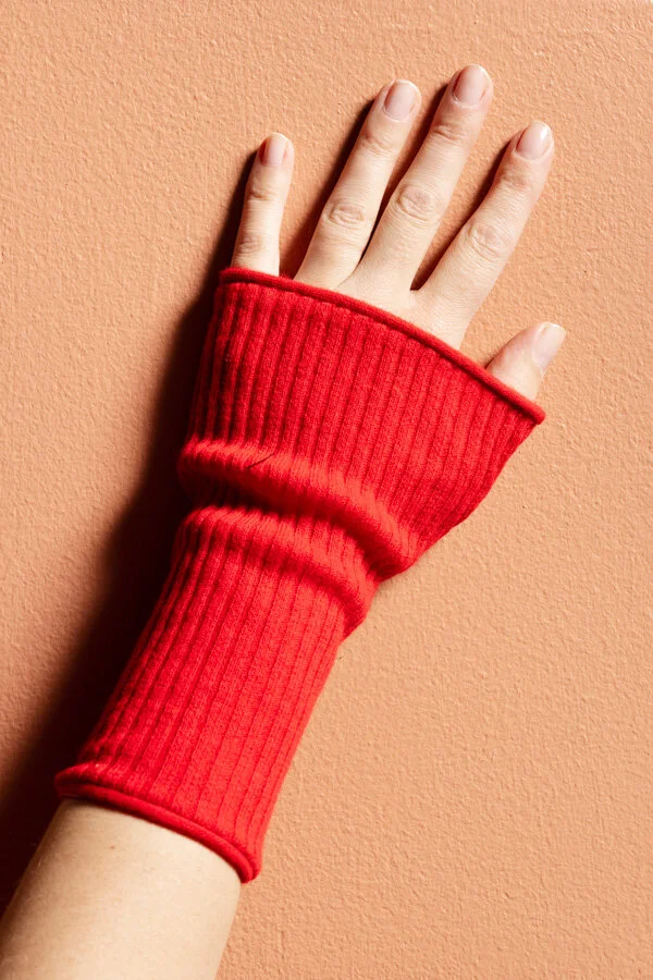 Rosa rib handledsvärmare