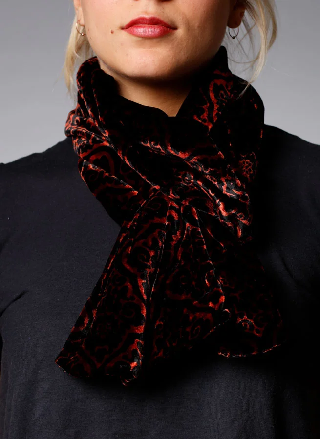 Sammetssjal Medaljong