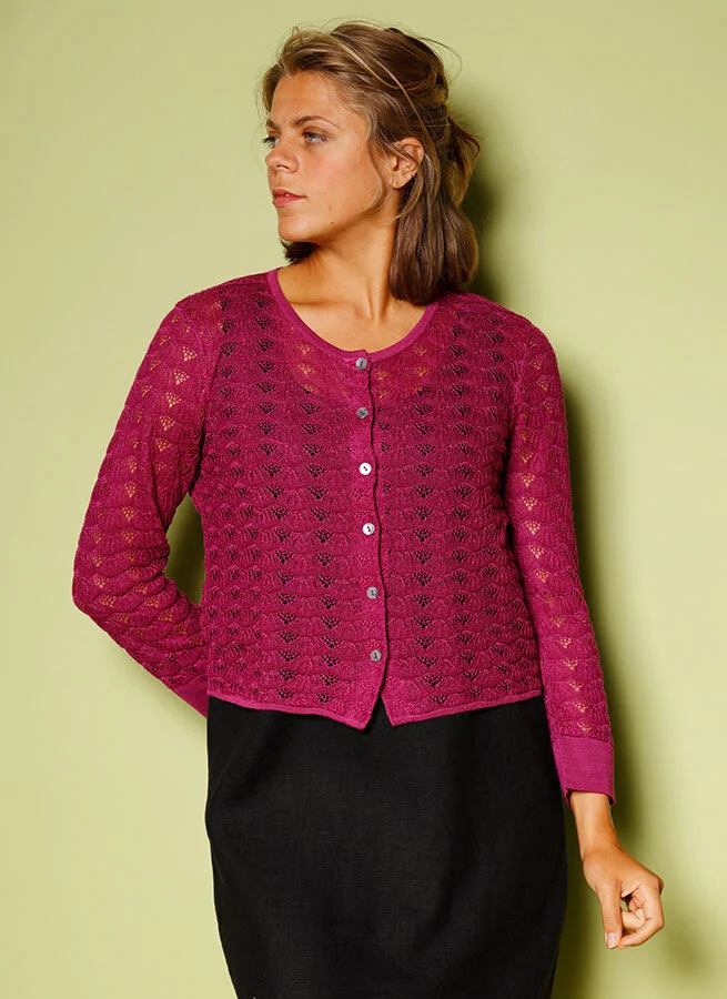 SAMMY kofta siden/lin Vinbär