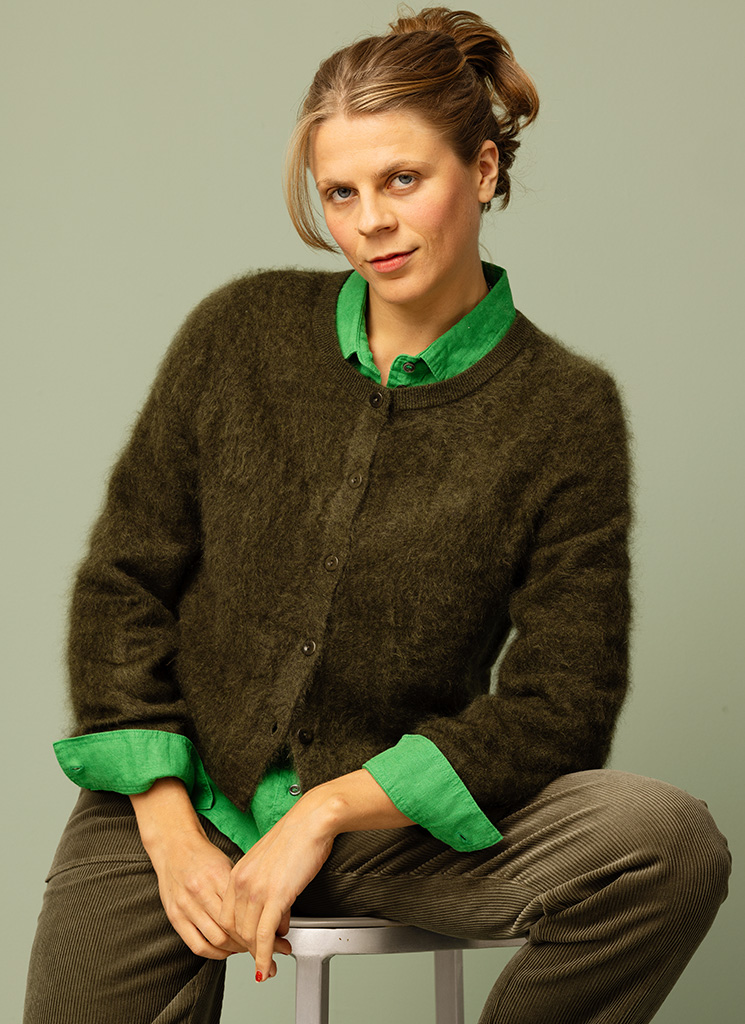 SAPRA cashmerekofta nori green